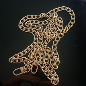 47” gold tone converter chain for wallets or clutches!